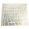 12 Pack: Gold Foil Alphabet Stickers by Recollections™